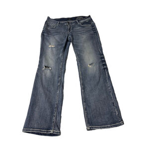 Women's DH3 Chloe Jeans Size 8x30 Blue Denim Distressed